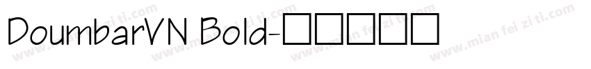 DoumbarVN Bold字体转换